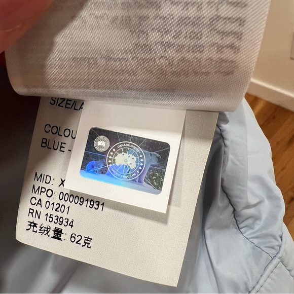 Canada Goose | Abbott Hoody | Dawn Blue | Large | New with Tags - Picture 11 of 15